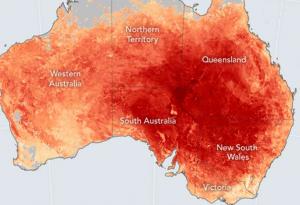 Средните температури в Австралия достигнаха 40.9 градуса по Целзий