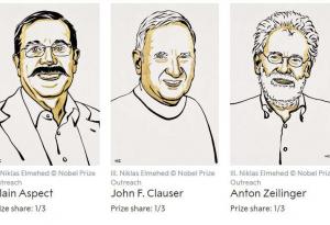 Трима учени спечелиха Нобеловата награда за физика за работата си със заплетени фотони