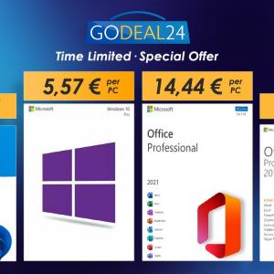 Godeal24: Windows 10 на цена от €5.57. Още Microsoft софтуер с  до 62% отстъпка