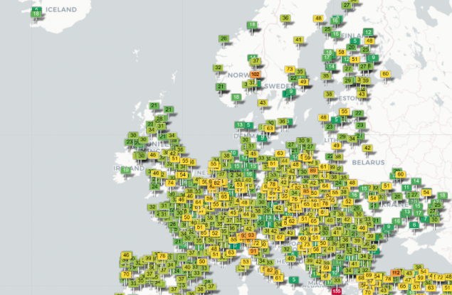 Европа диша – картата на мръсния въздух „позеленя“